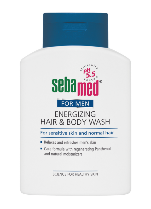 Gel de duș energizant pentru corp și păr, pentru bărbați - sebamed for Men