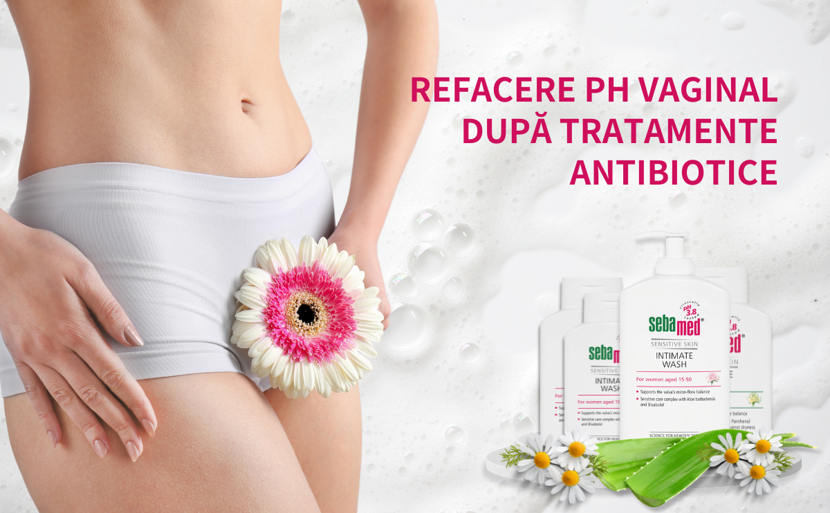 Refacere pH vaginal după tratamente antibiotice